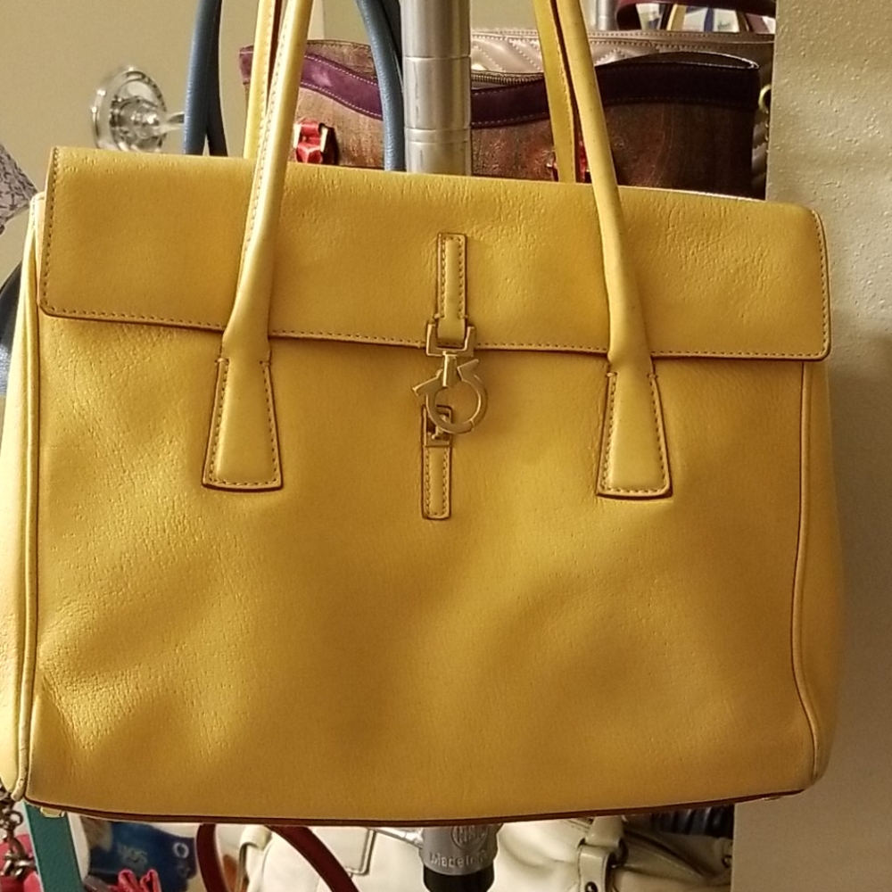 Salvatore Ferragamo Yellow/Dune Handbag